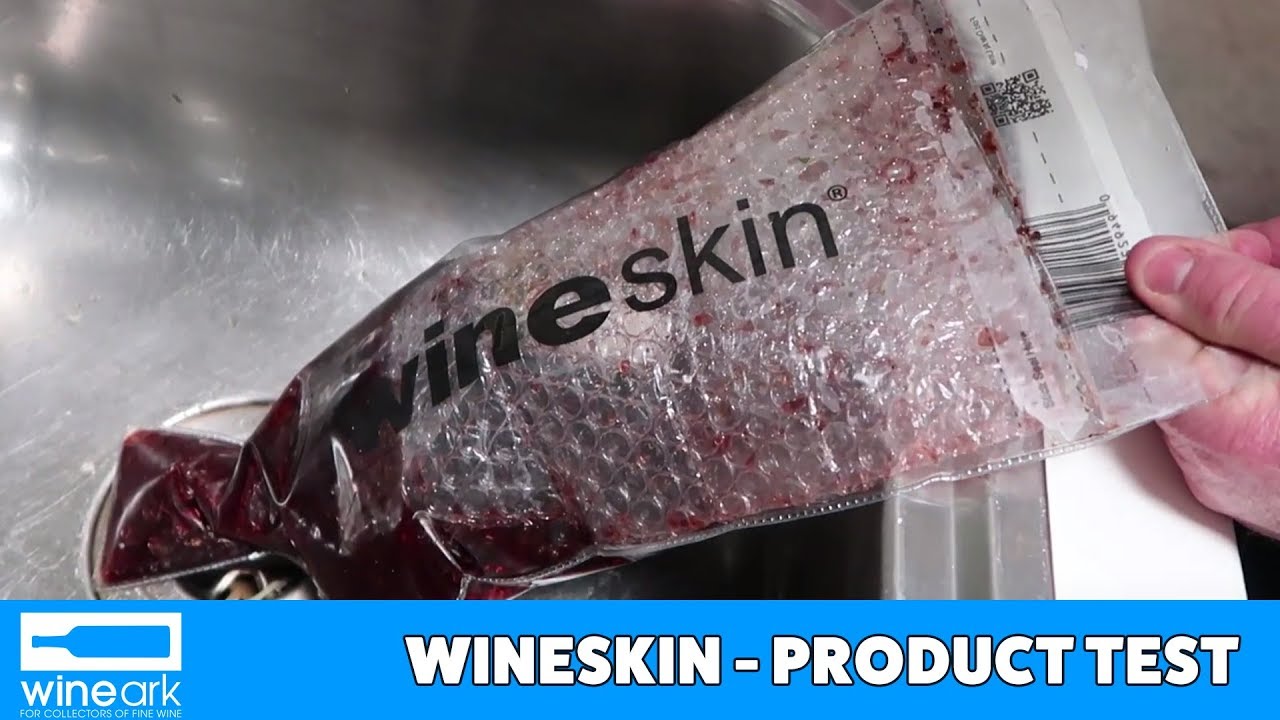Wineskin Wine Bottle protection product test and bottle breaking !!