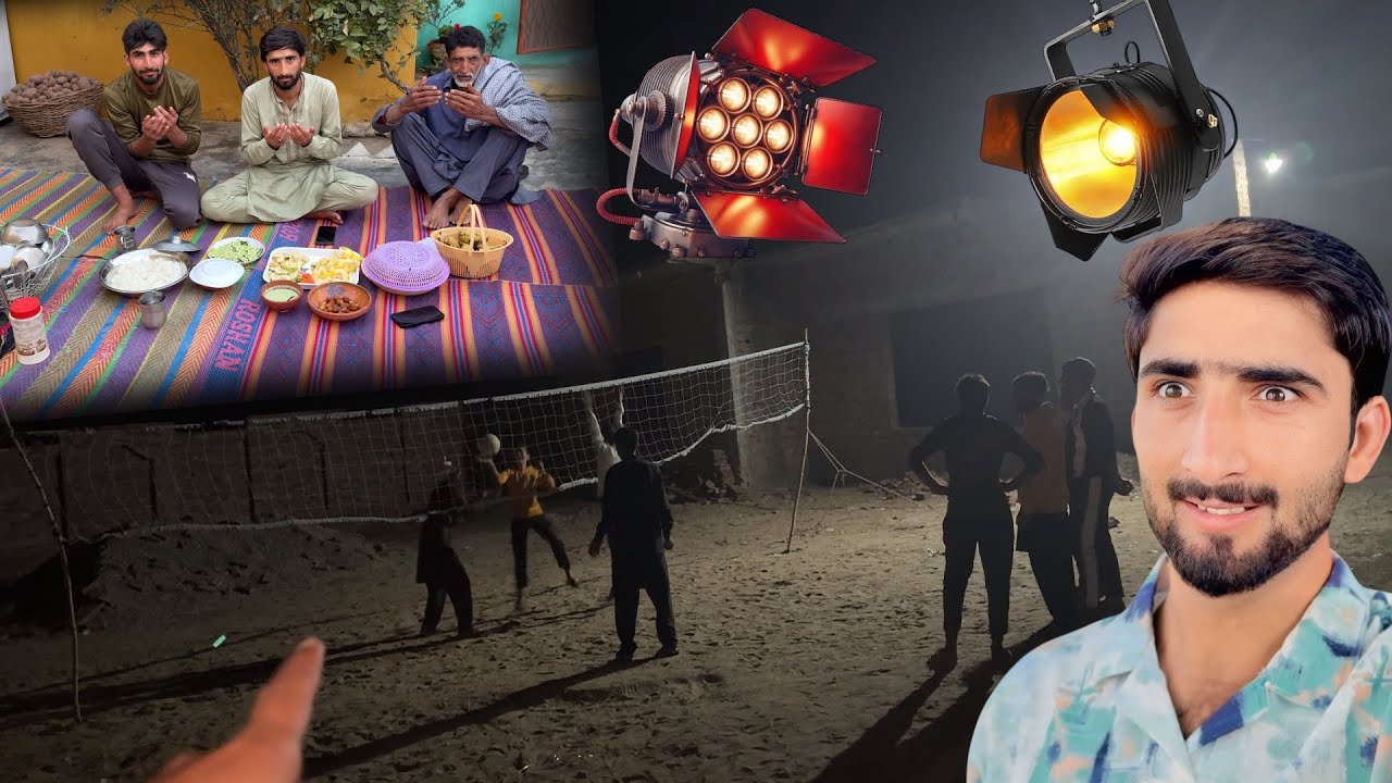 Biggest Light Laag Gayi 😍Play Ground Mein | Iftari Mein Chacha pendu Missing | Uff😱Hamza Sidhu House
