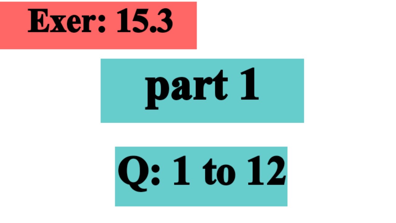 Exercise 15.3 | Calculus By Thomas Finne | Chapter 15