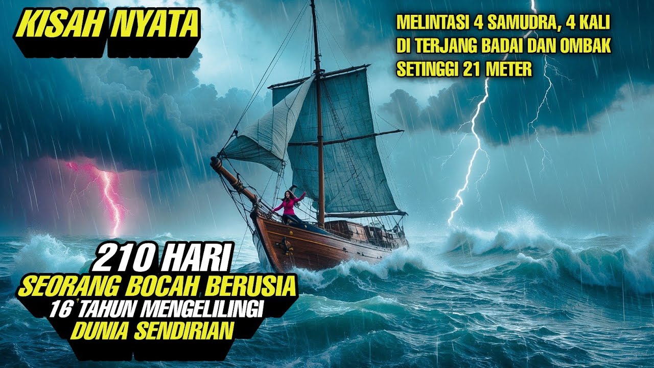Kisah Nyata ‼️ Seorang Bocah Berusia 16 Tahun Berlayar Mengelilingi Dunia Sendirian