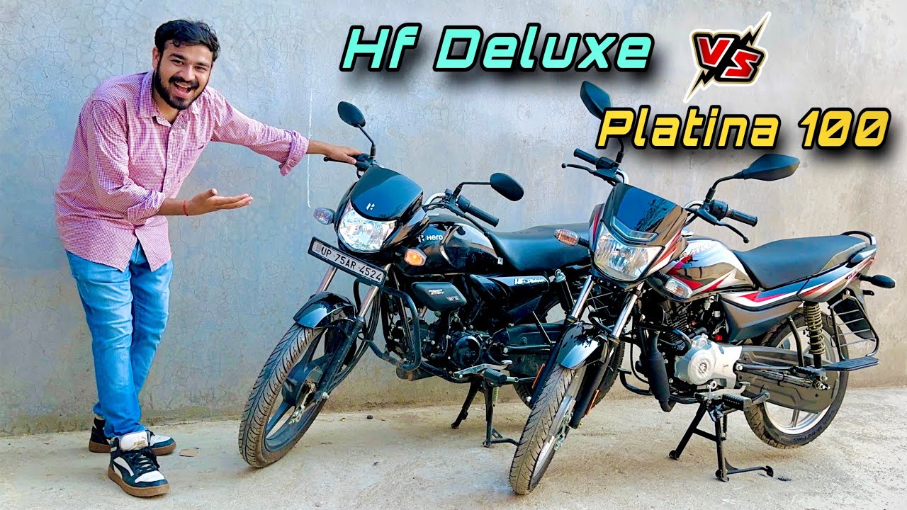 Bajaj Platina 100 vs Hero HF Deluxe Led : Which is Best Bike | Detailed Comparison 100 CC 2024