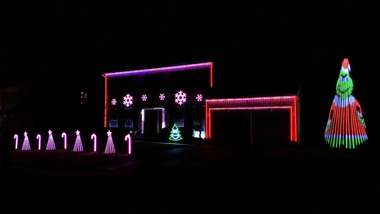 You're a Mean One Mr. Grinch - Green Heather Lights Show 2021