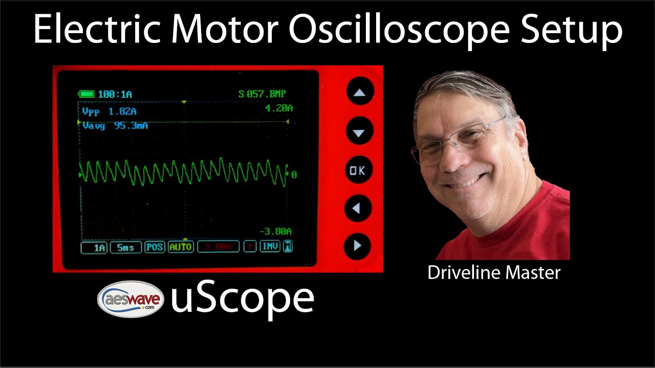 Oscilloscope Configuration for Electric Radiator Fan Motors using the AES Wave uScope.