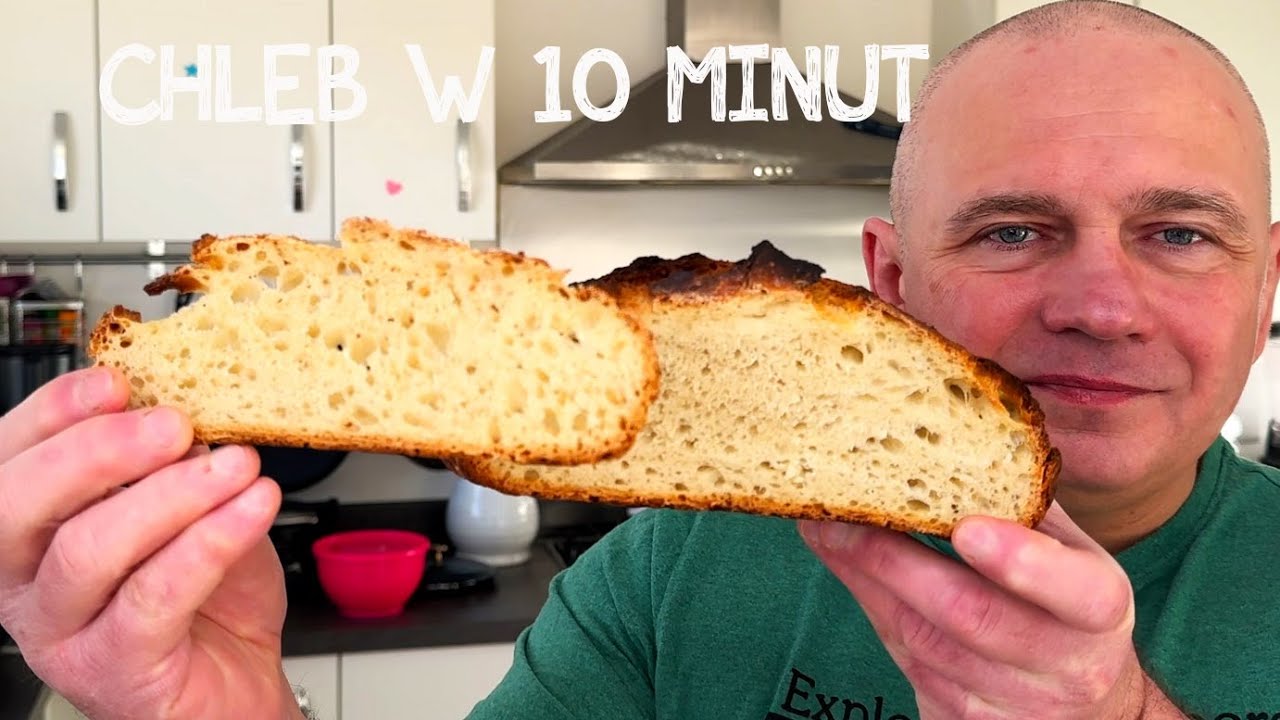 Chleb w 10 minut. Wieczorem mieszasz składniki, rano pieczesz. Bez wyrabiania!