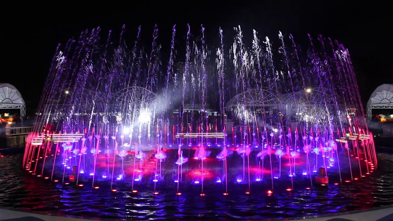 Dancing Fountain 4, Jateng Fair 2017, @ PRPP Jateng Area Marina kota Semarang.