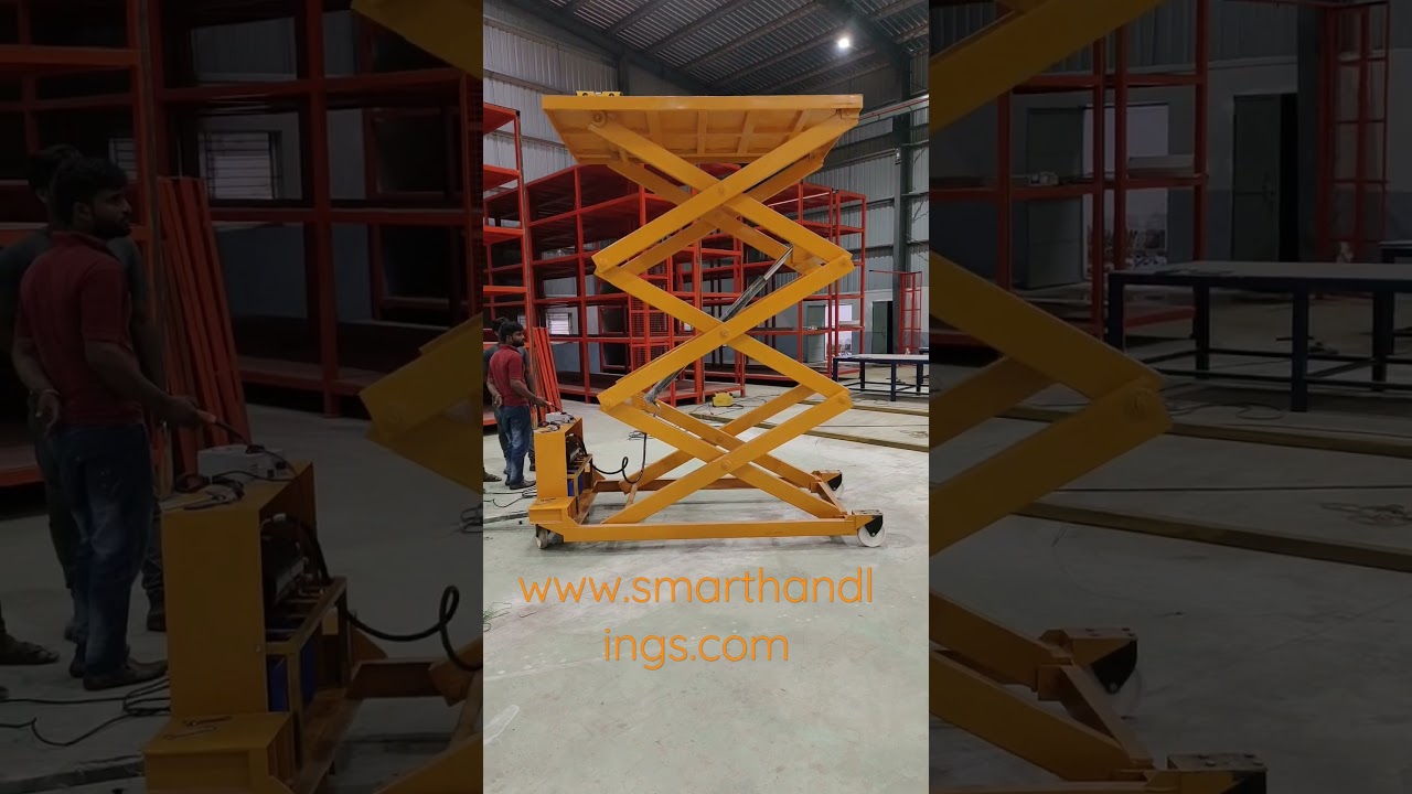 hydraulic movable scissor lift from smart handling equipments