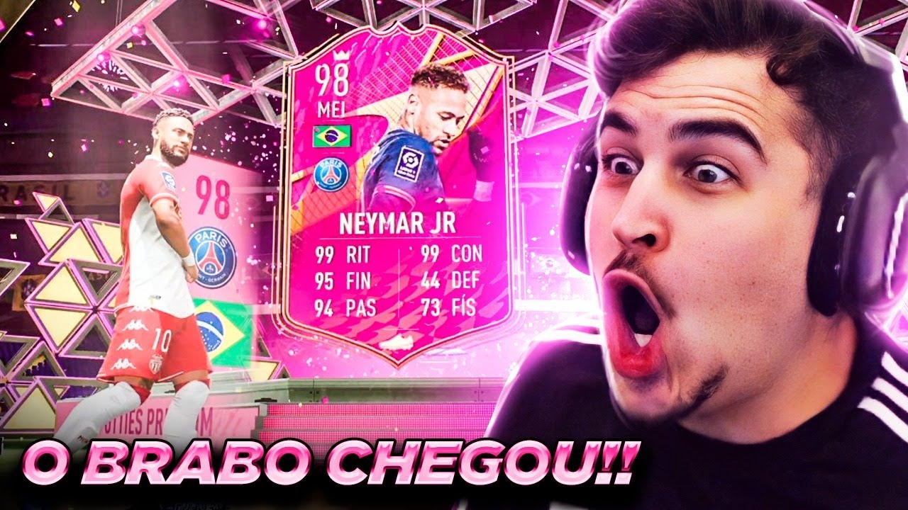 NEYMAR 98 NO BANQUETA!! A MELHOR CARTA DELE NO FIFA 22!!