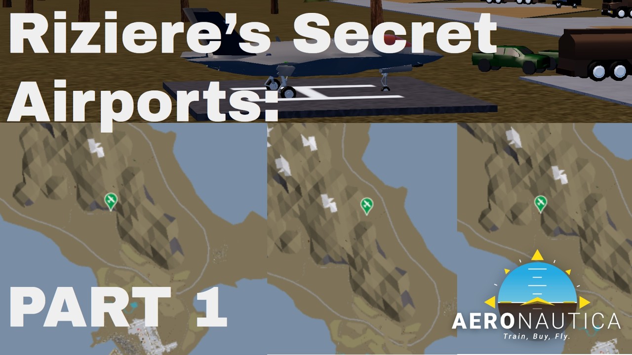 Riziere's hidden airports Part 1: Idéa Airfield, Base Road 23 and Sunrise Hills! Aeronautica  Roblox
