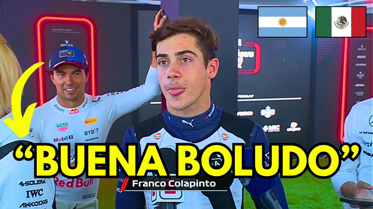Lo Que No Viste: La Broma de CHECO PÉREZ a FRANCO COLAPINTO  | Clasificación Baku Azerbaiyán 2024