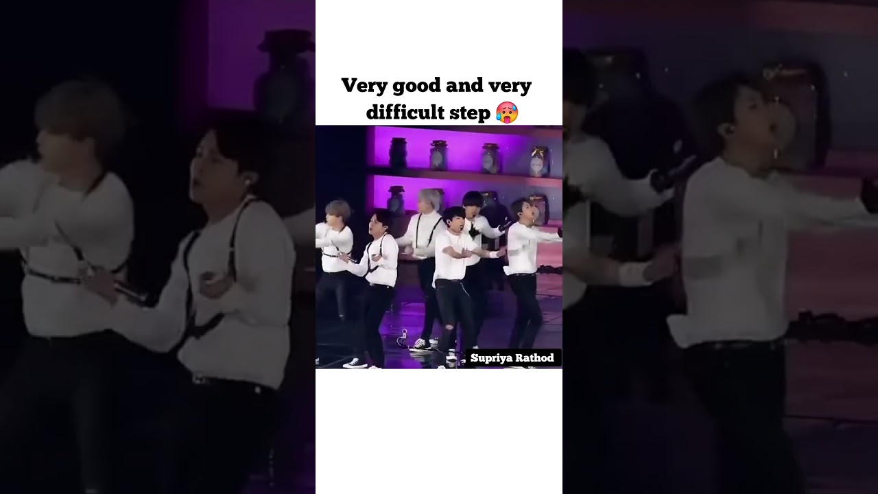 Very good and very difficult step 🥵#rm #jin #suga #jhope #jimin #v #jungkook #dance
