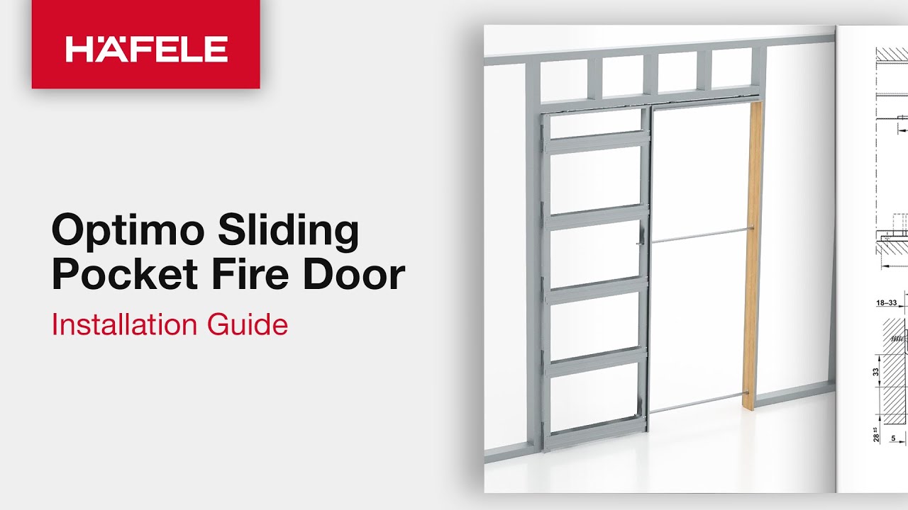 Häfele Optimo Sliding pocket fire door | Installation Guide