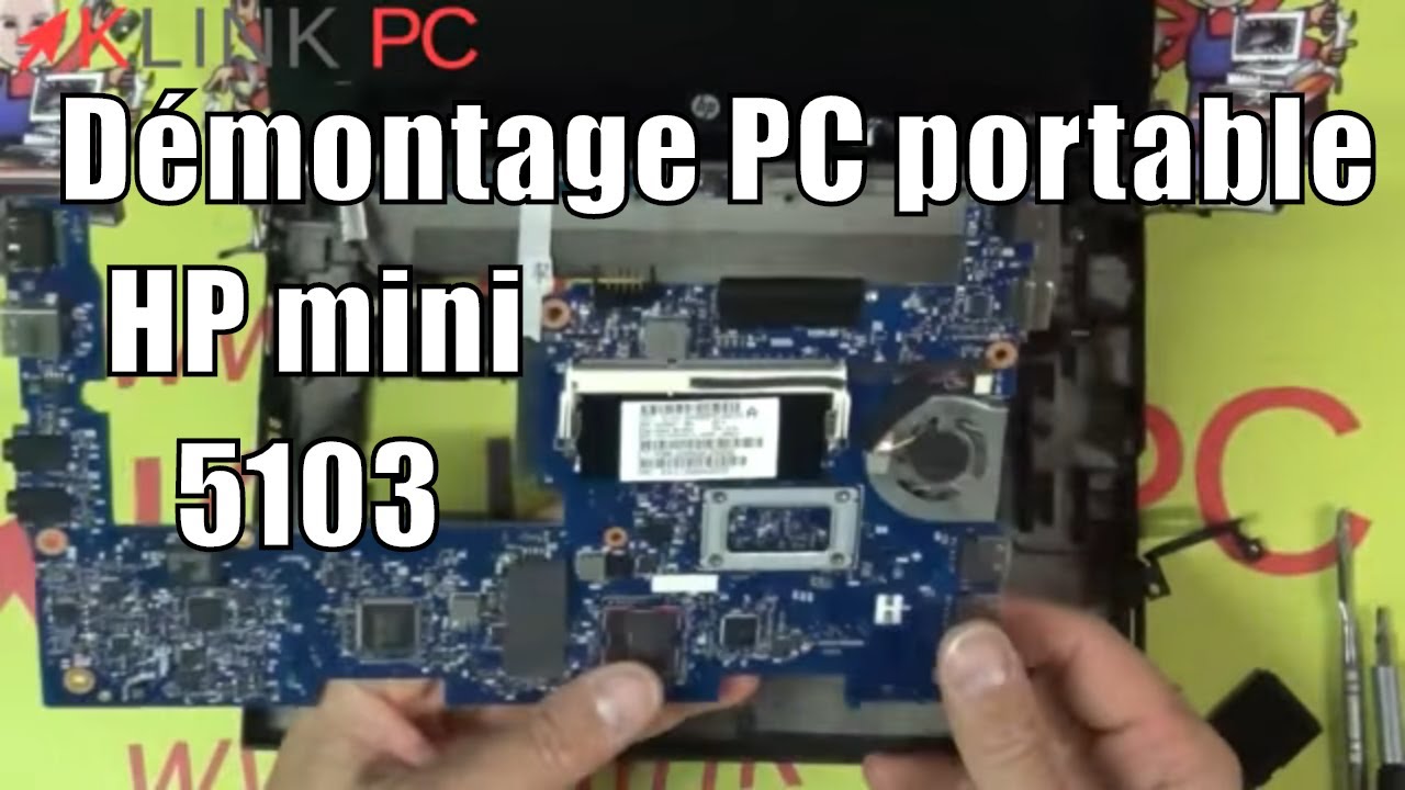 Как разобрать ноутбук HP mini 5103