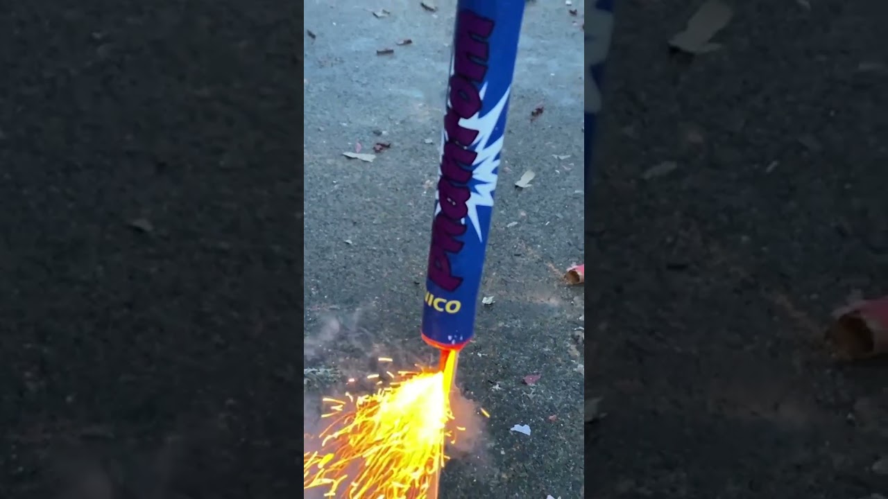 Fireworks rocket changes time of the day😳#shorts