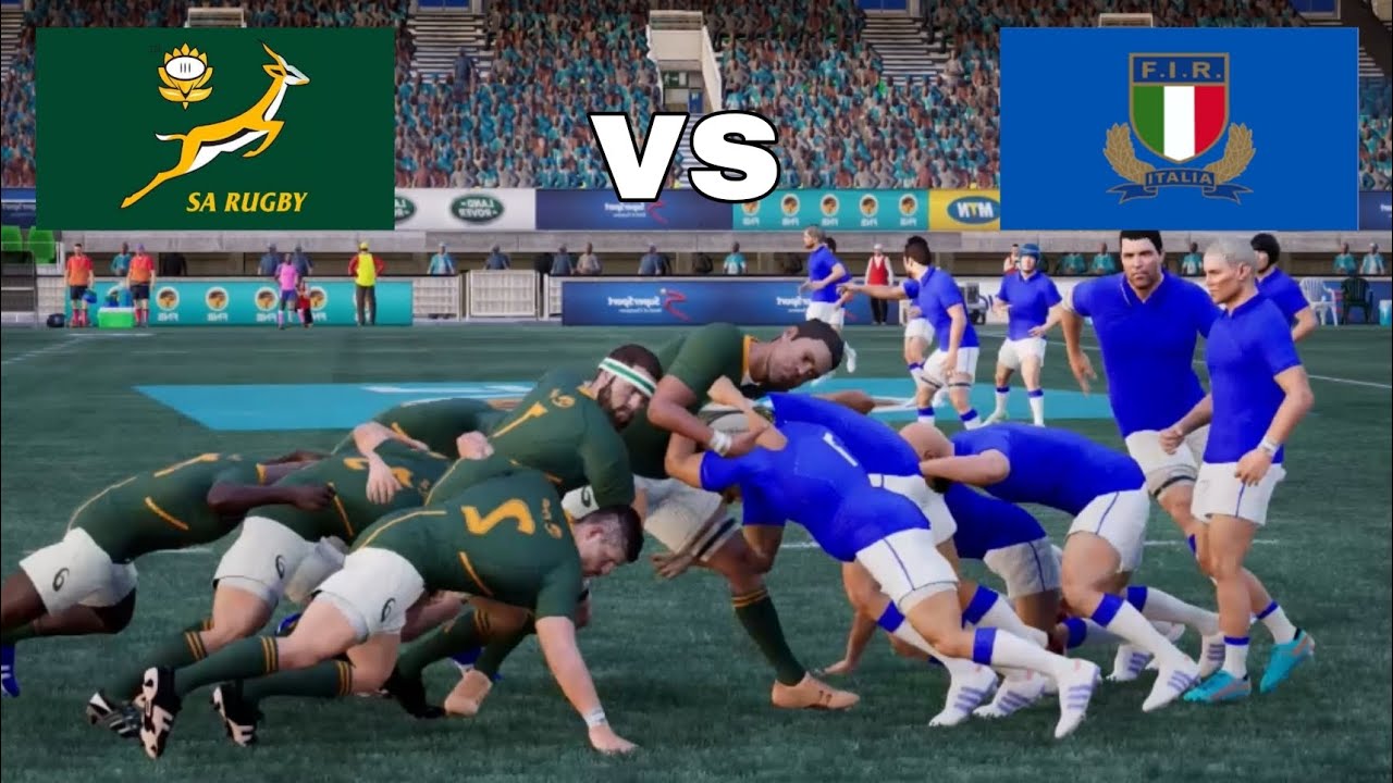 SOUTH AFRICA vs ITALY | Summer International Rugby Union 2025 | Rugby Challenge 4 Gameplay