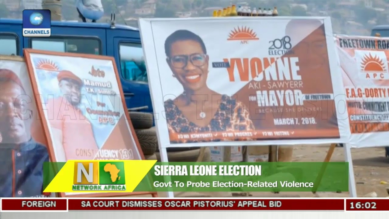 Sierra Leone Govt Election Violence Probe,SA Jailbreak In Focus Pt.1 |Network Africa|