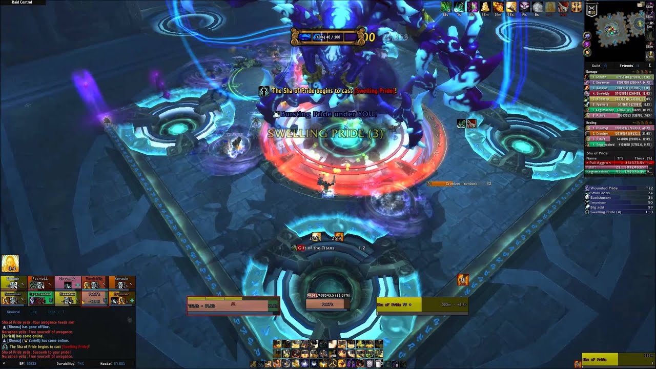 Heroic Sha of Pride 10 man - Permission Denied Tank PoV