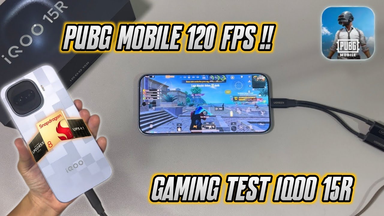 IQOO 15R GAMING TEST PUBG 120 FPS ‼️ ADEM & STABIL BANGET CUY 🥶 #pubgmobile #gamingtest #iqoo15r 