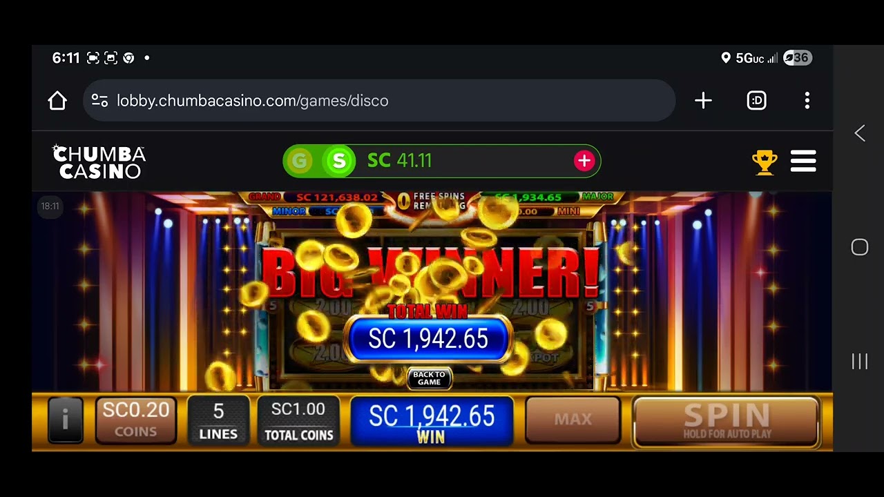 Huge win on Chumba Casino! Online casino! Major Jackpot! 1,942.65!