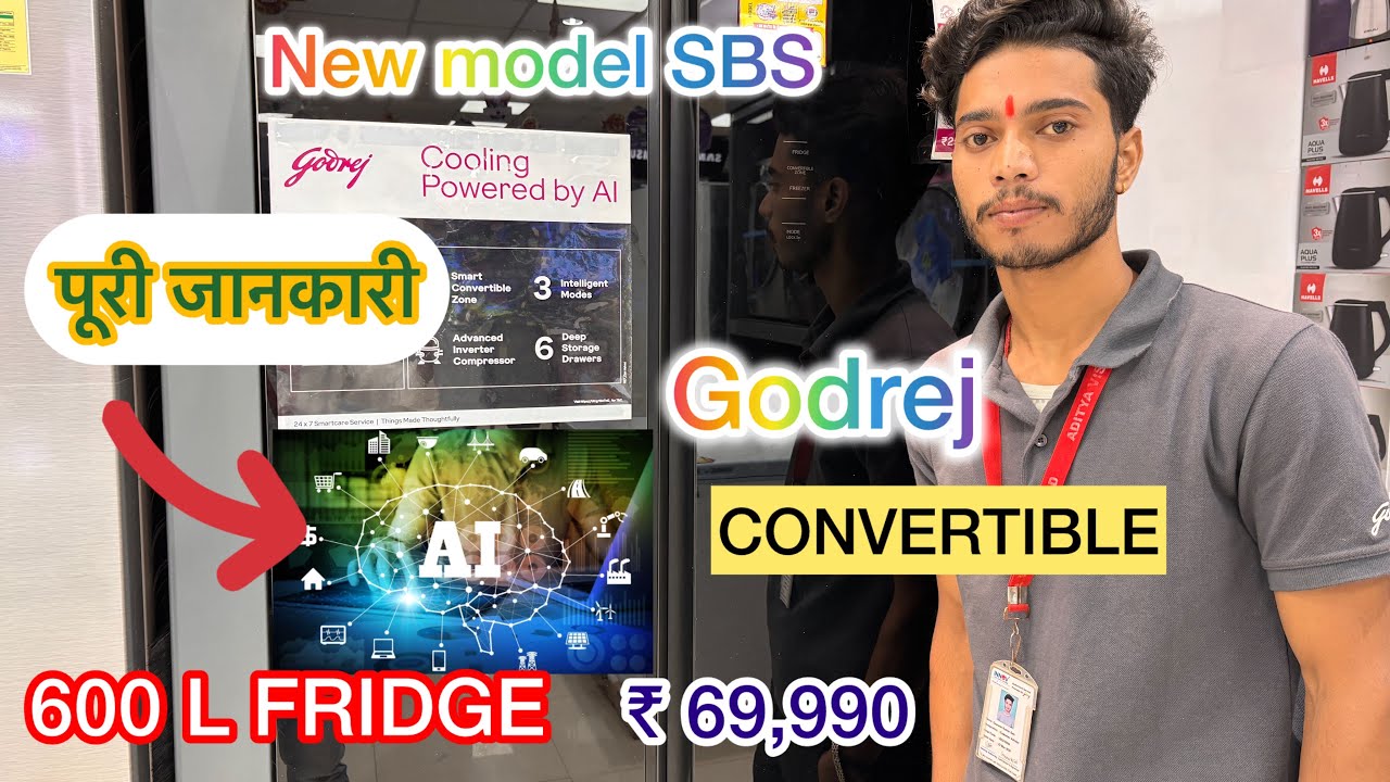 Godrej Refrigerator Side SBS | 600 L New Model with Ai #godrej #sbs #ai #refrigerator