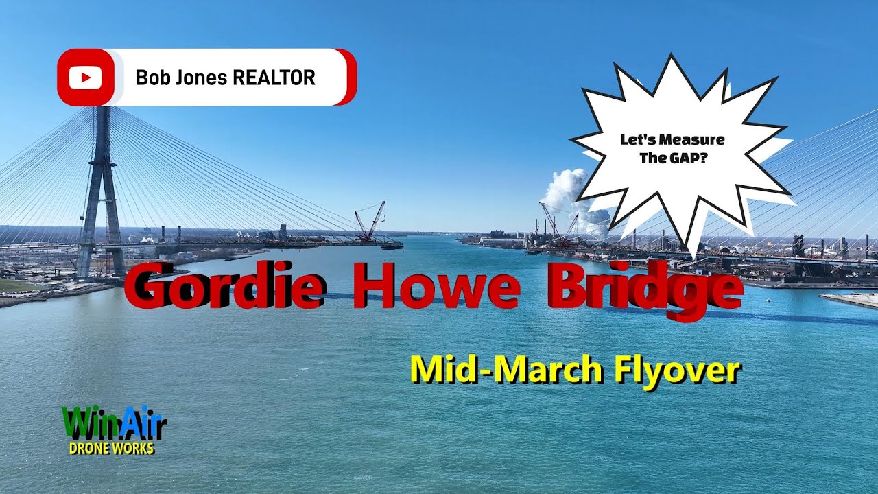 Amazing Drone Tour Over the Detroit-Windsor Bridge!
