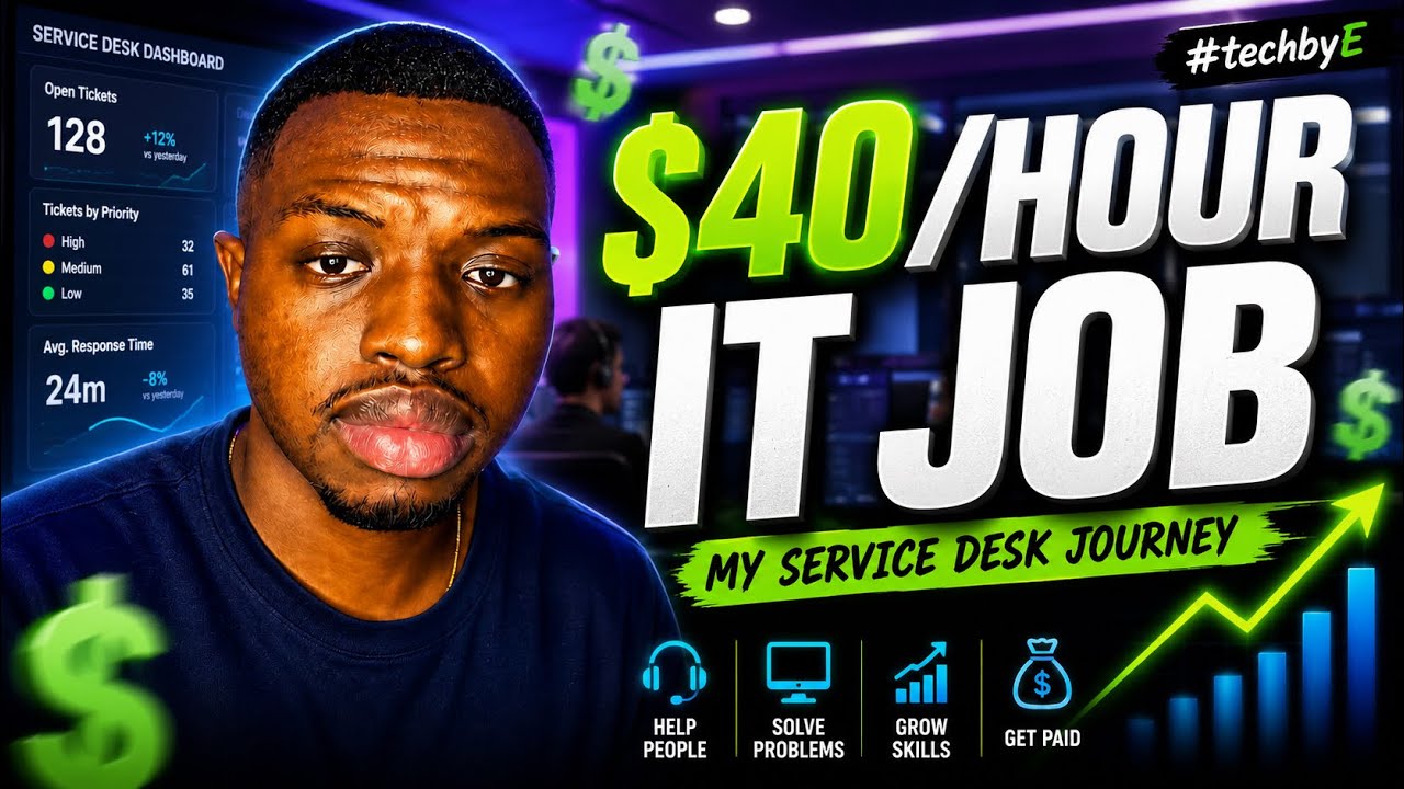 How I made $40/HOUR: My IT Service Desk Career Journey #techbyE #it #itsupport