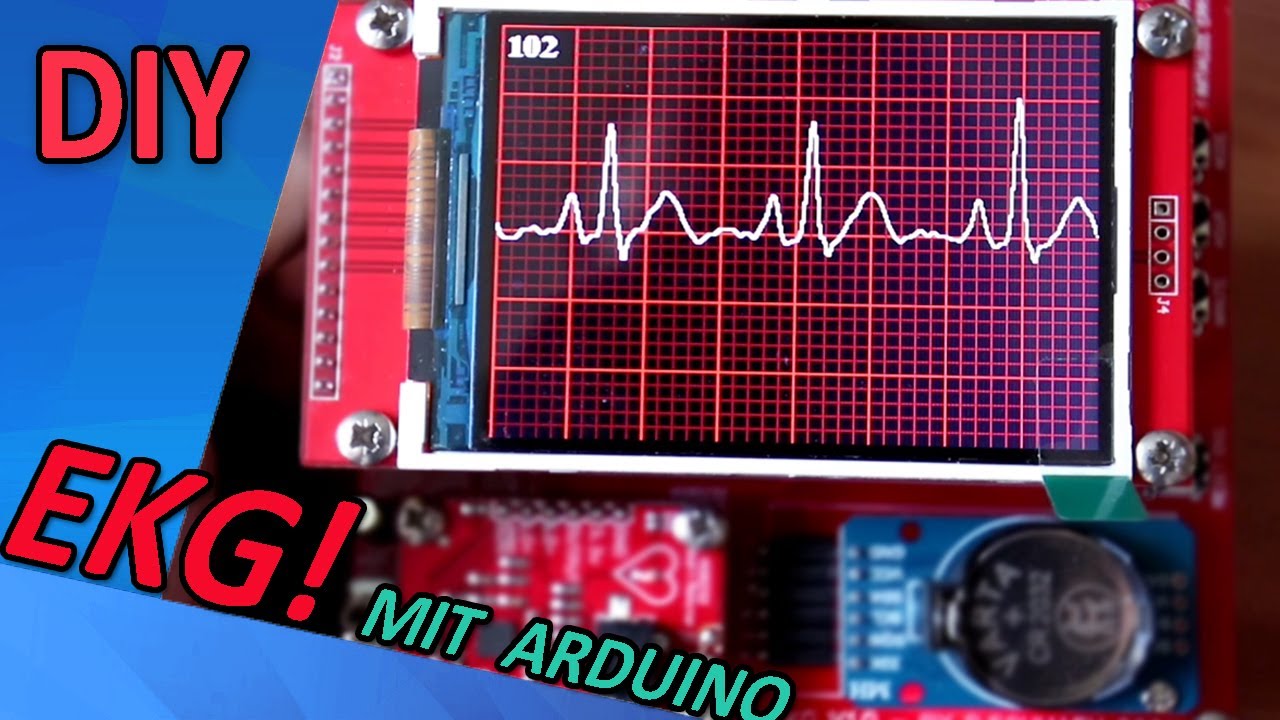 DIY EKG mit Arduino | Elektrokardiograph im Selbstbau mit Atmega328 !
