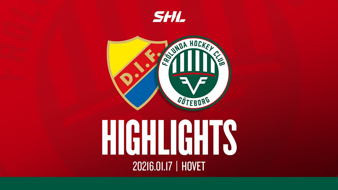 HIGHLIGHTS: Djurgårdens IF - Frölunda HC | SHL | 2026-01-17