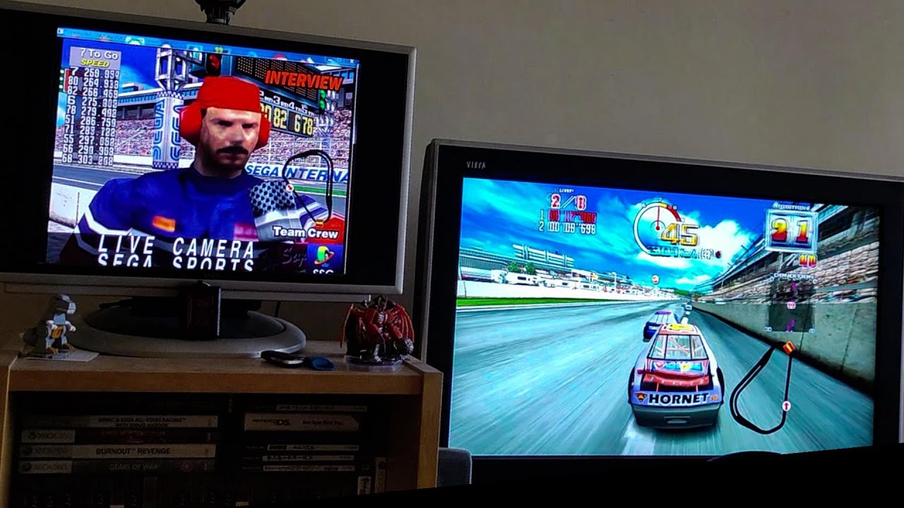 Daytona USA 2 - 2nd monitor as LIVE CAM using Supermodel (Hornet Classic)