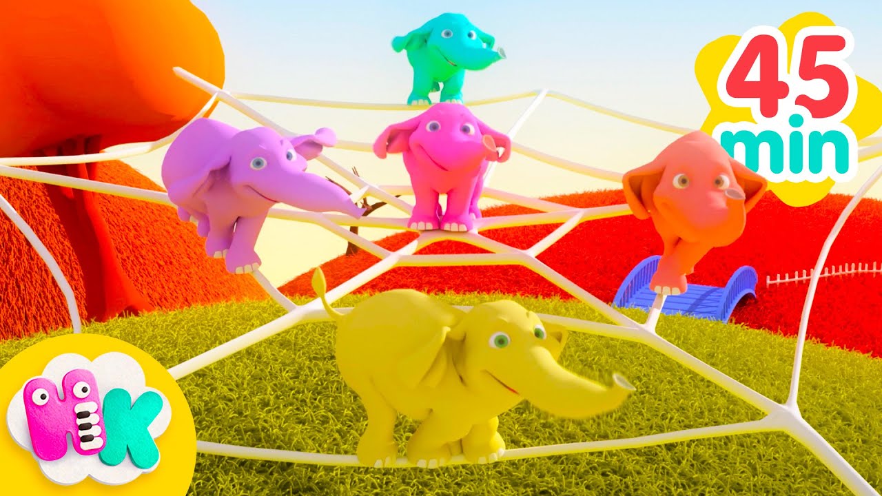 Elephants for Kids 🐘 One Elephant Went Out To Play | Songs for Kids | HeyKids Nursery Rhymes