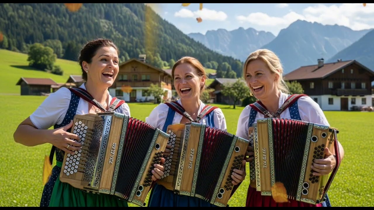 Golden Alpine Echoes – Emotional German Accordion Sunset