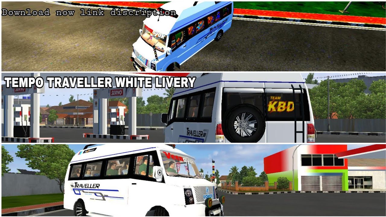 Force Tempo Traveller Livery| Vinayak Livery | BUSSID MOD|