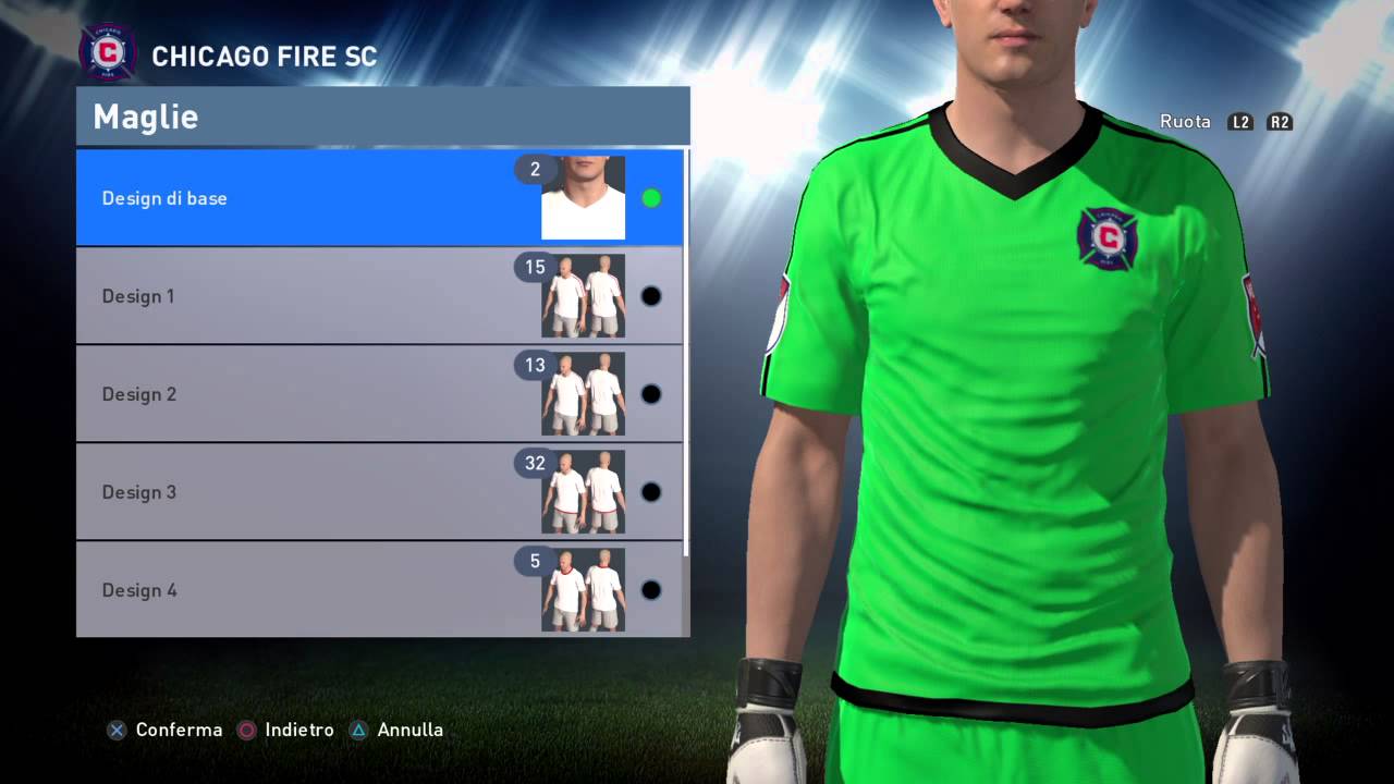 PES2016 Editor Interno kits Chicago Fire(MLS)