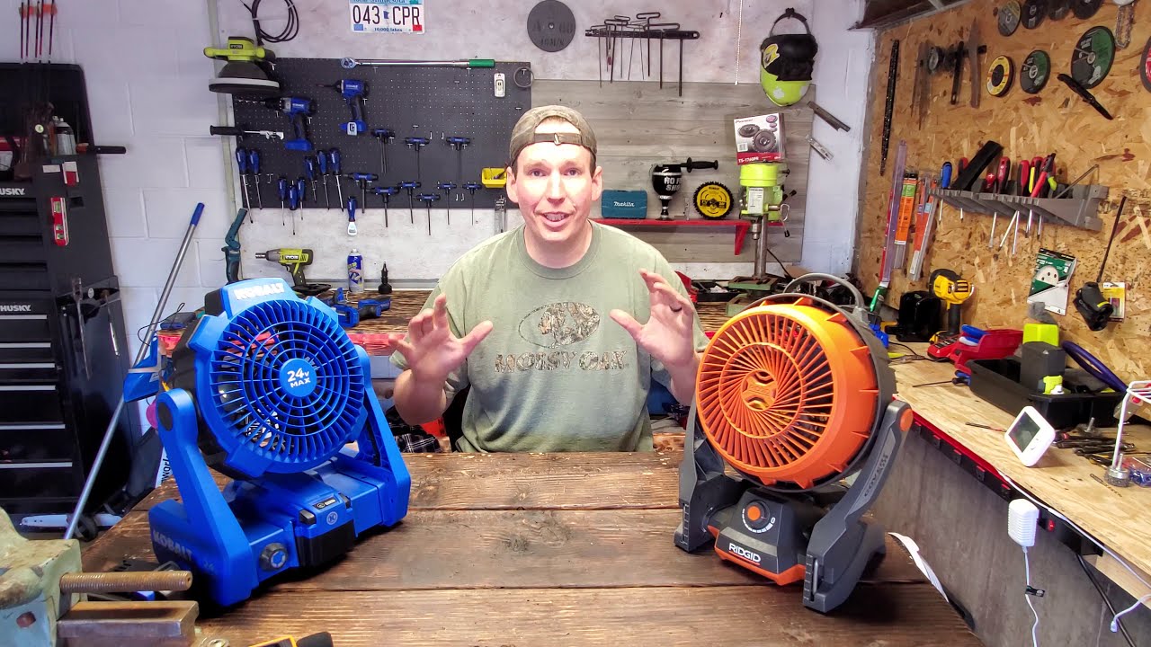 Kobalt 24V VS Ridgid 18V cordless brushless jobsit fans !!!!!