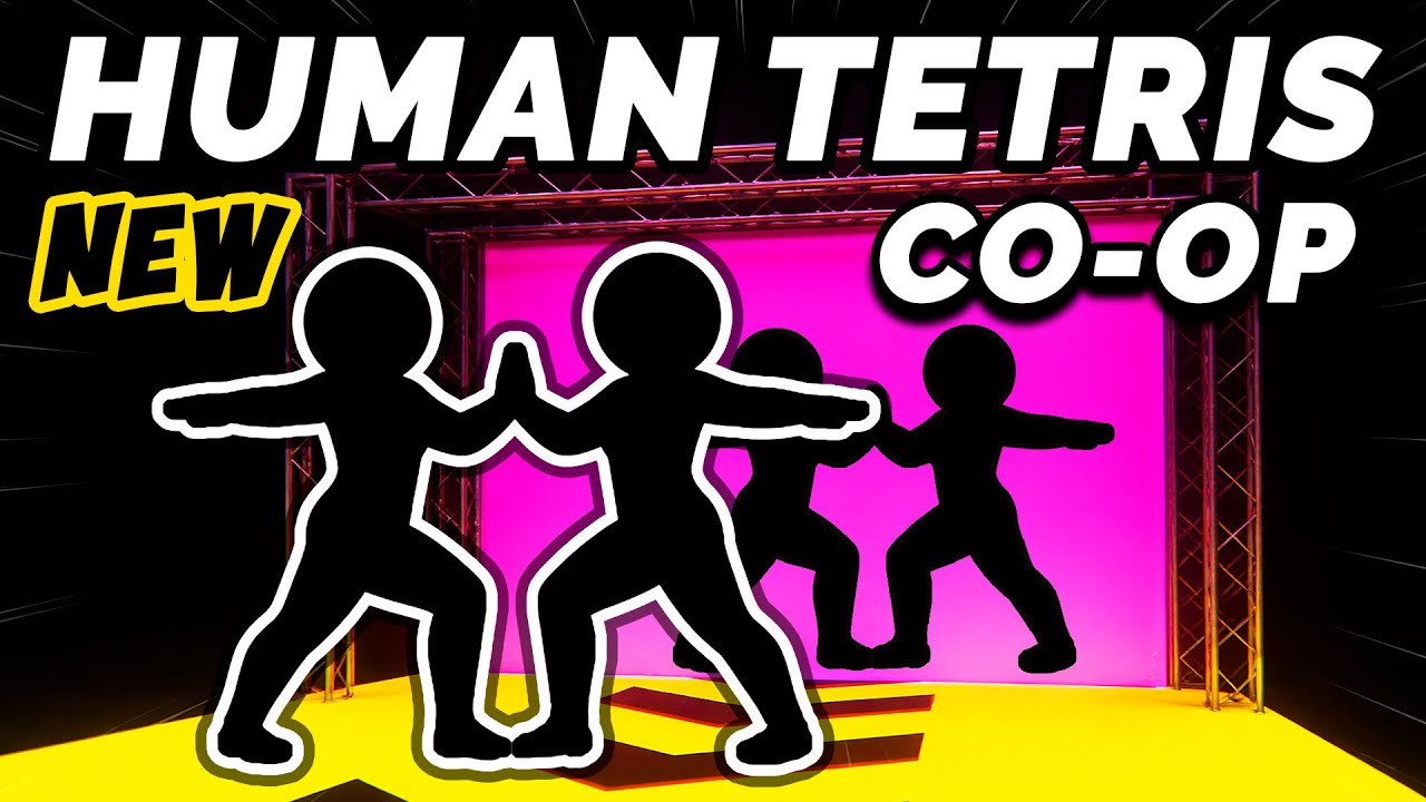 NEW HUMAN TETRIS х 2 Players👯‍♂️| –500 kcal | Immersive Interactive Warm Up