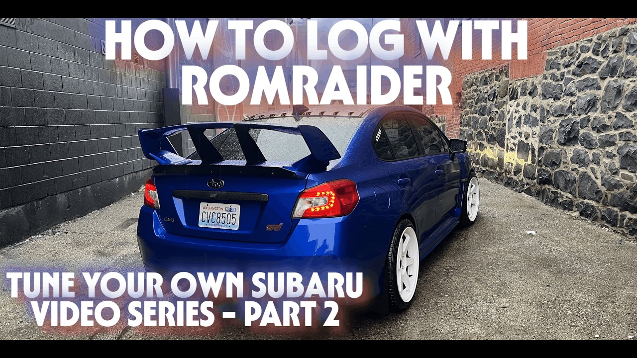 How to Log with RomRaider - Tune Your Own Subaru STI Video Series - Part 2