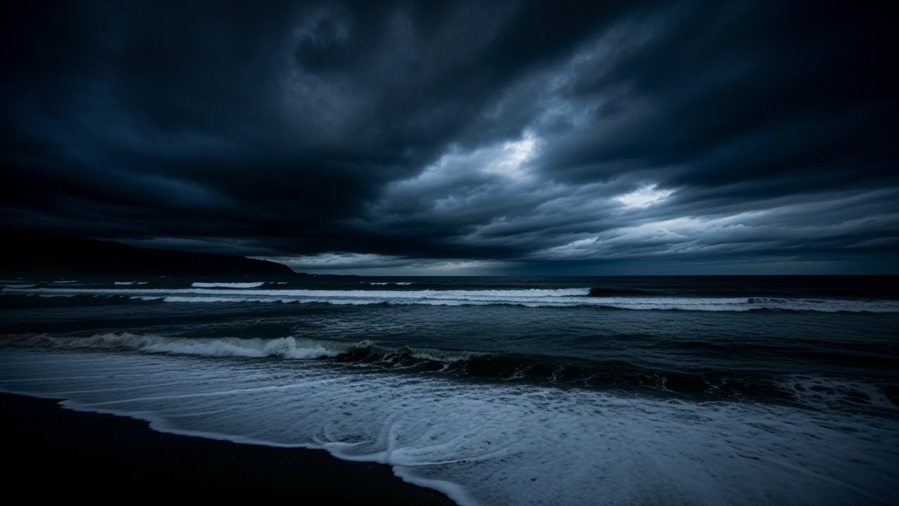 Cottage Window View 🏠 Relaxing Waves Heard from a Cozy Seaside Room