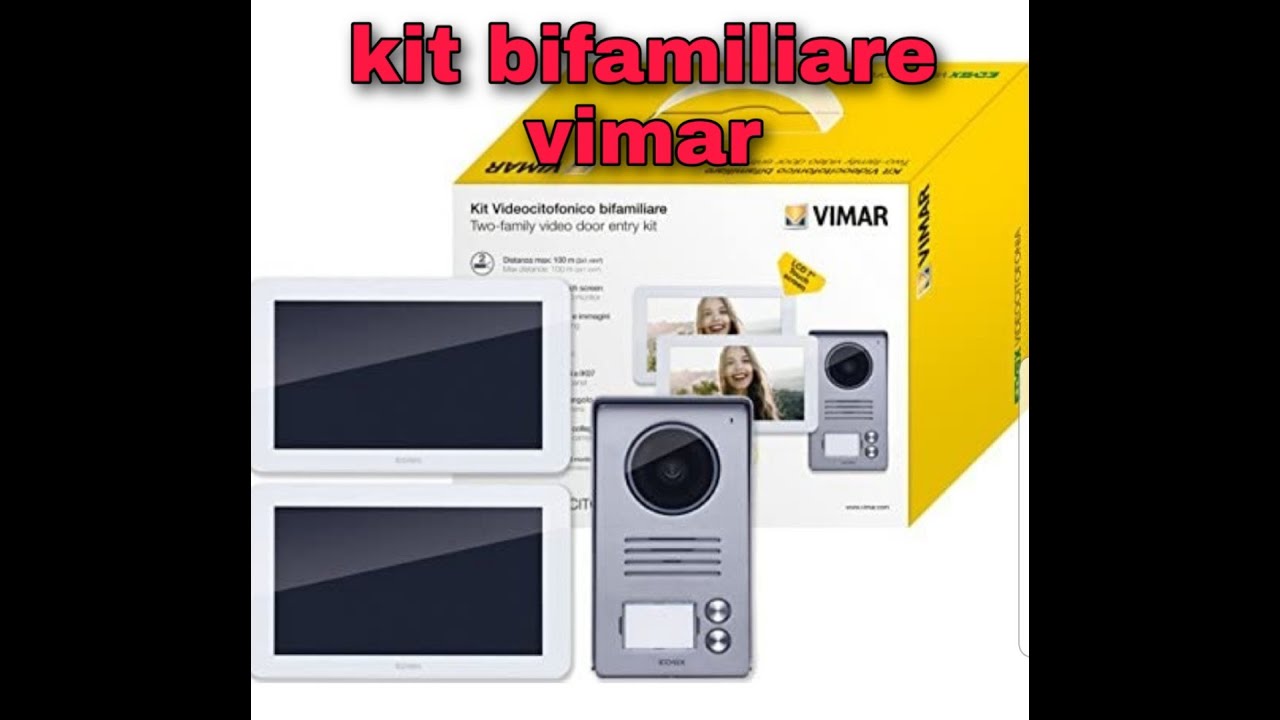 kit videocitofonico bifamiliare vimar K40916