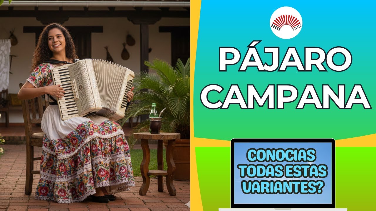 🎹 PAJARO CAMPANA - TUTORIAL PARA ACORDEON A PIANO Y VARIANTES - Polca tradicional del Paraguay
