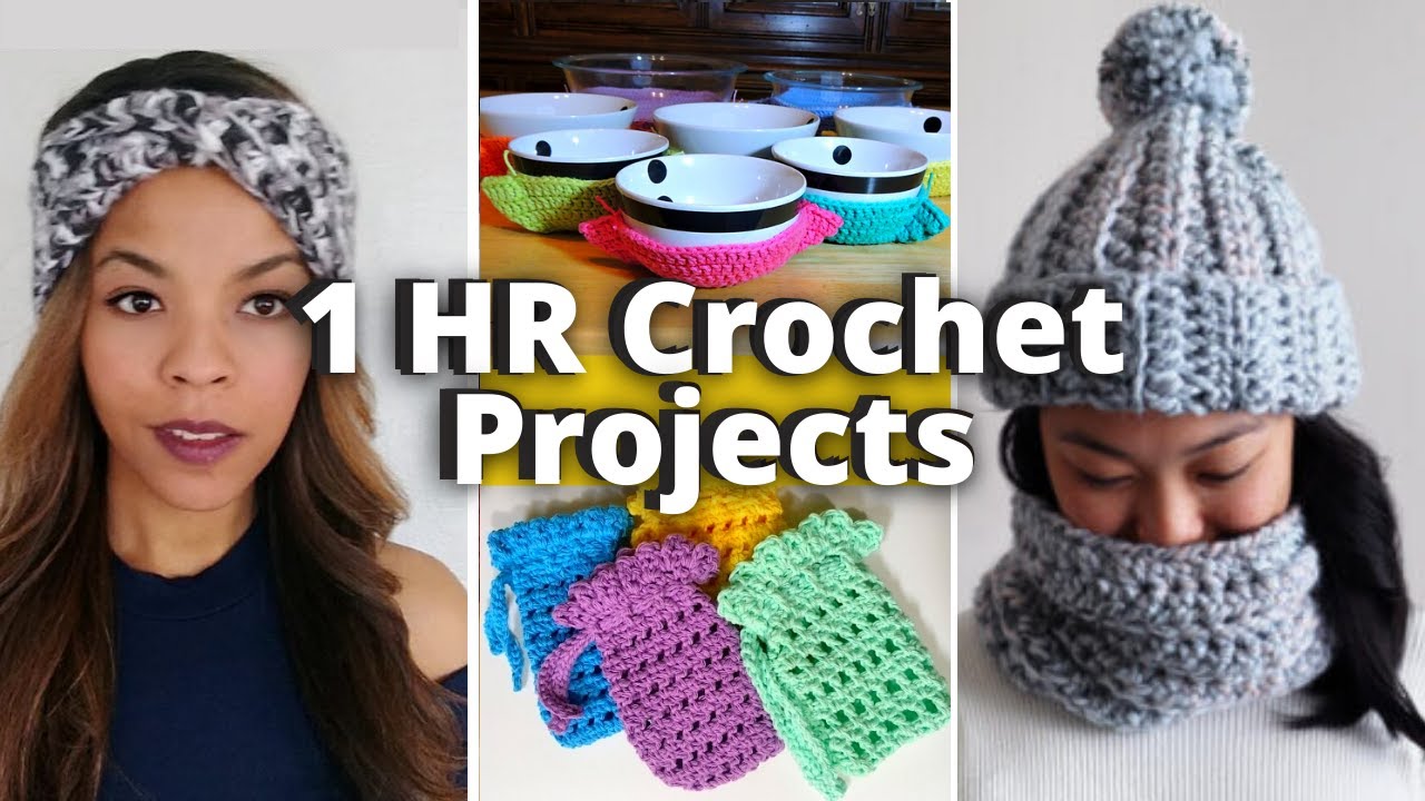 Top 10 Crochet Project To Make In Under An Hour | Free Patterns