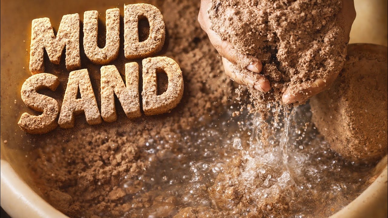 “Bombastic Night ASMR Crumbling | Mud & Sand Dry in Tub 🌙 Satisfying Snappy Texture”