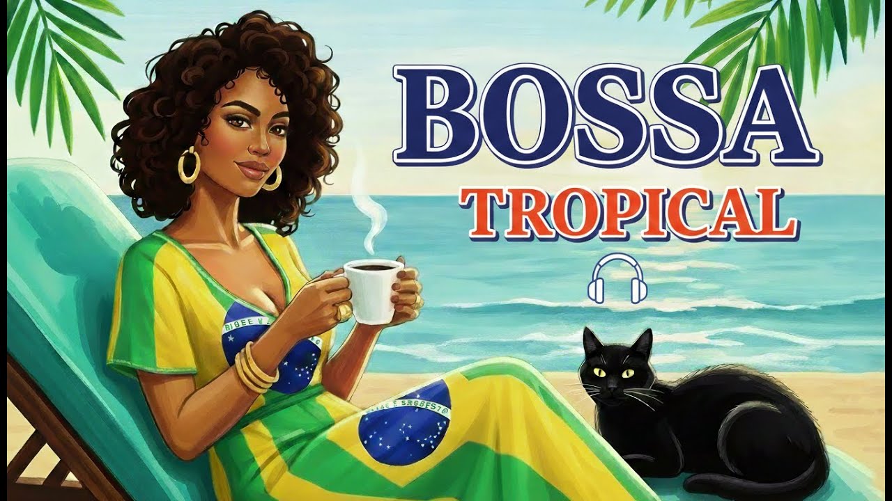 Tropical Paradise Jazz ☀️ Smooth Bossa Nova Coffee Ambience for Relaxation