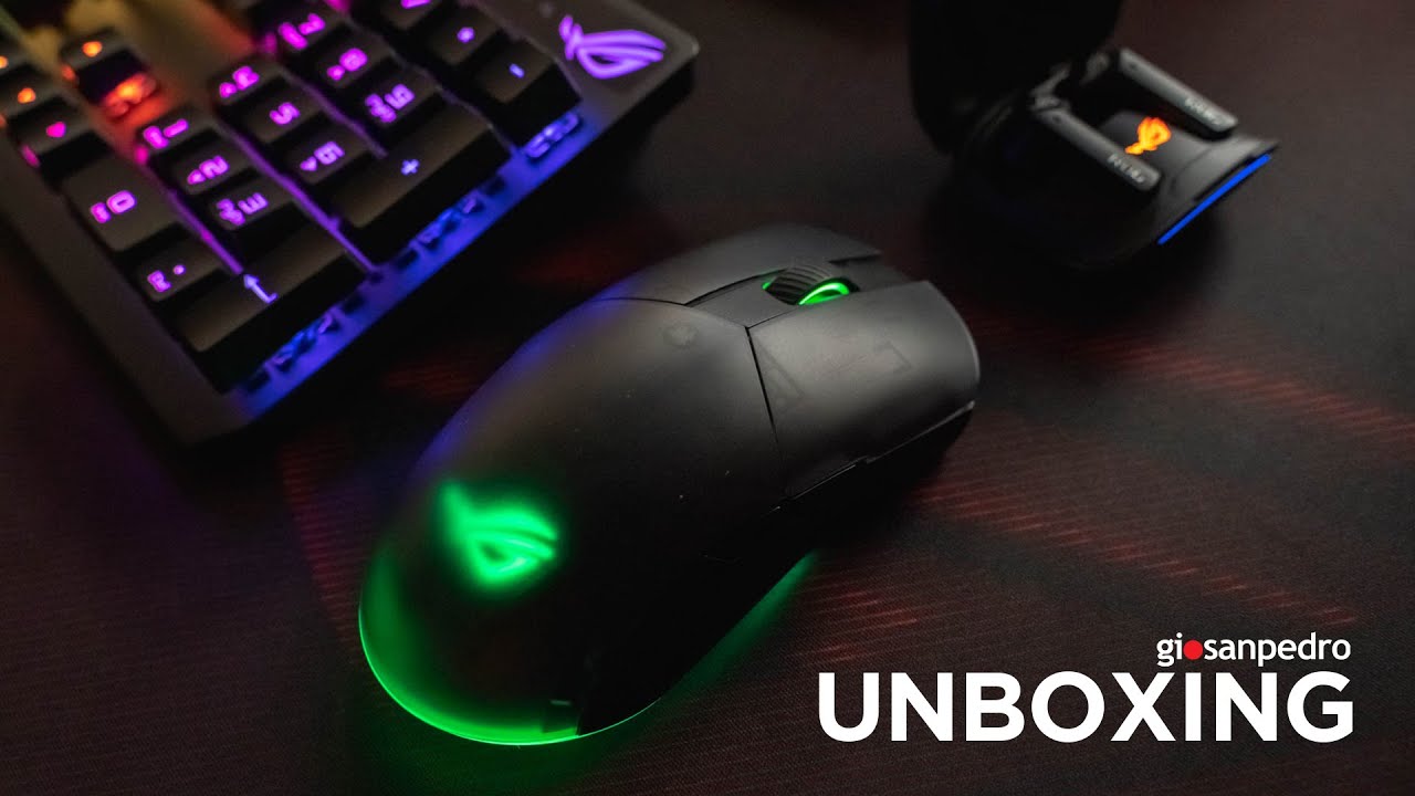 ROG Pugio II Gaming Mouse + Cetra True Wireless Earbuds | ASMR Unboxng