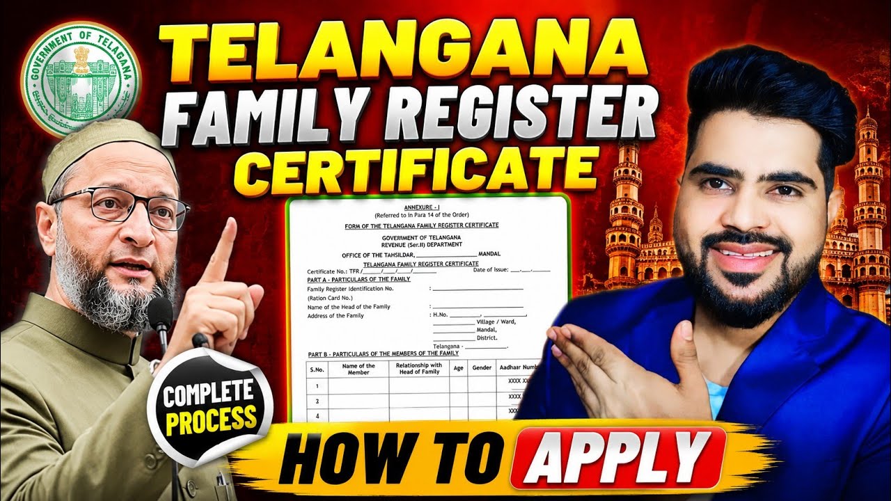 Telangana Family Register Certificate How To Apply special intensive revision 