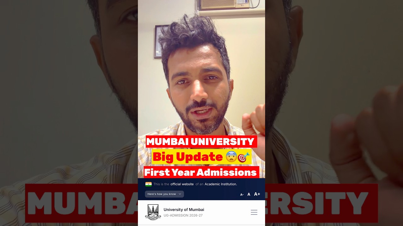 🚨 Mumbai University FY Admission Latest Update | Don&rsquo;t Miss This!