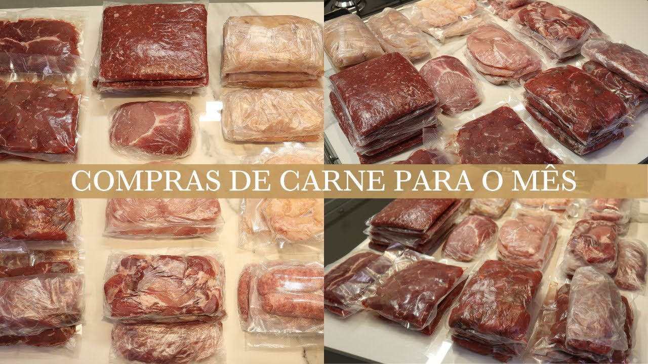 COMO ORGANIZAR AS CARNES DO MÊS + VALOR TOTAL Dicas de Como Porcionar e Armazenar as Carnes Para o M