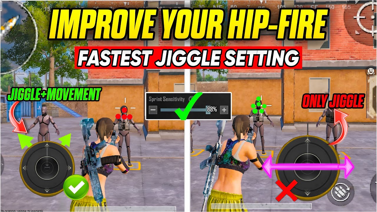 FASTEST JIGGLE MOVEMENT SETTINGS 🔥 Master Your HIP-FIRE in BGMI!