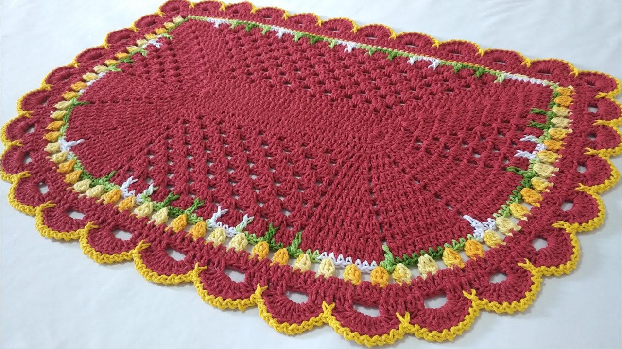 📌 Tapete de porta Jennifer com Tulipas 🌷