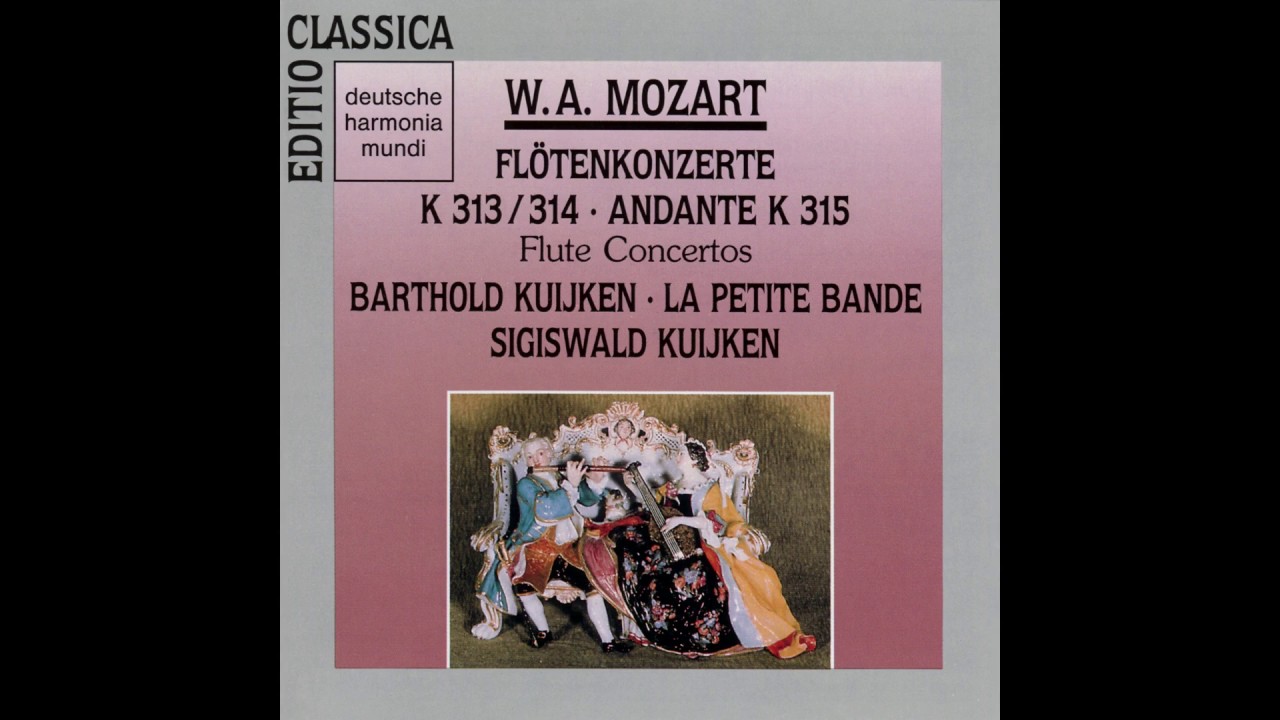 Mozart: Flute Concerto in G major K. 313 - Kuijken