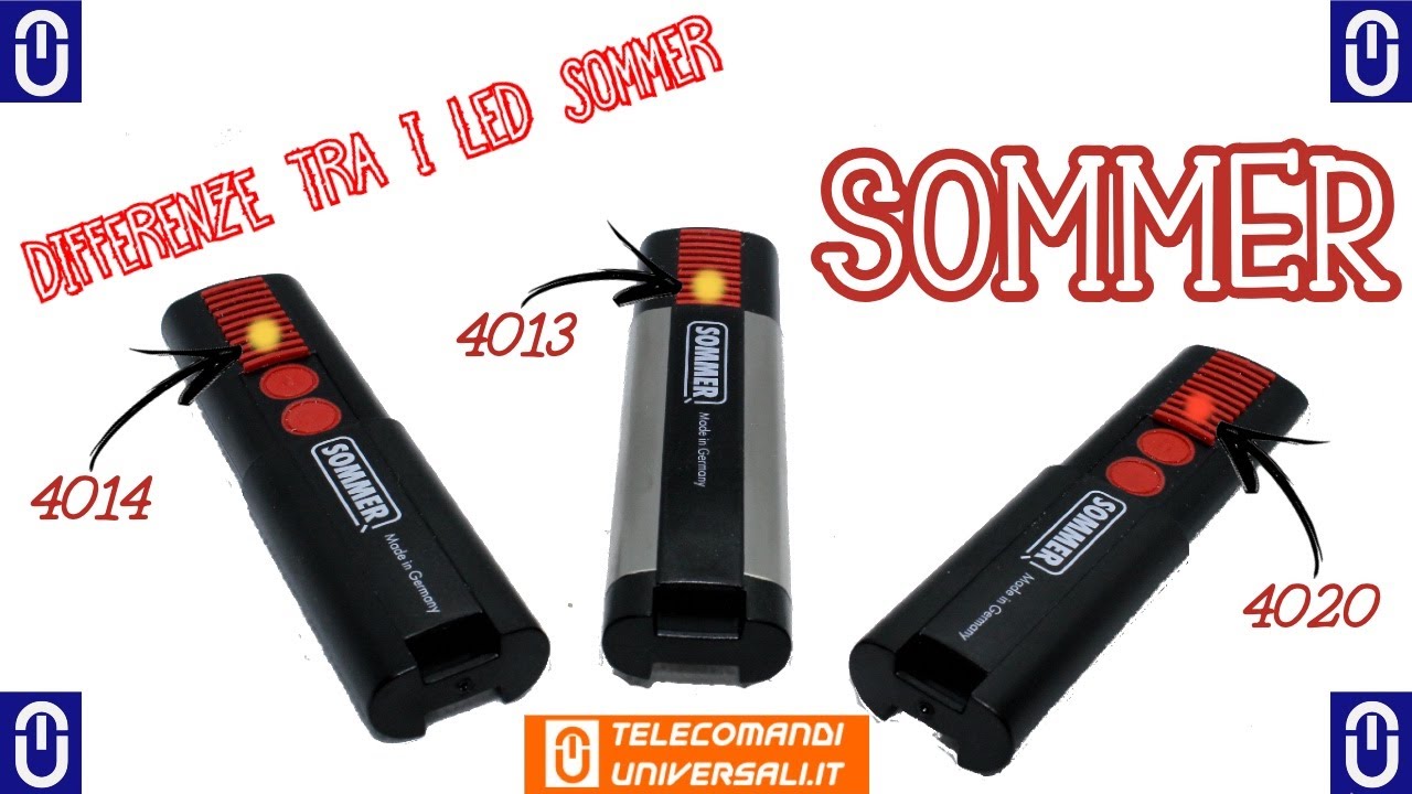 DIFFERENZE TELECOMANDI SOMMER