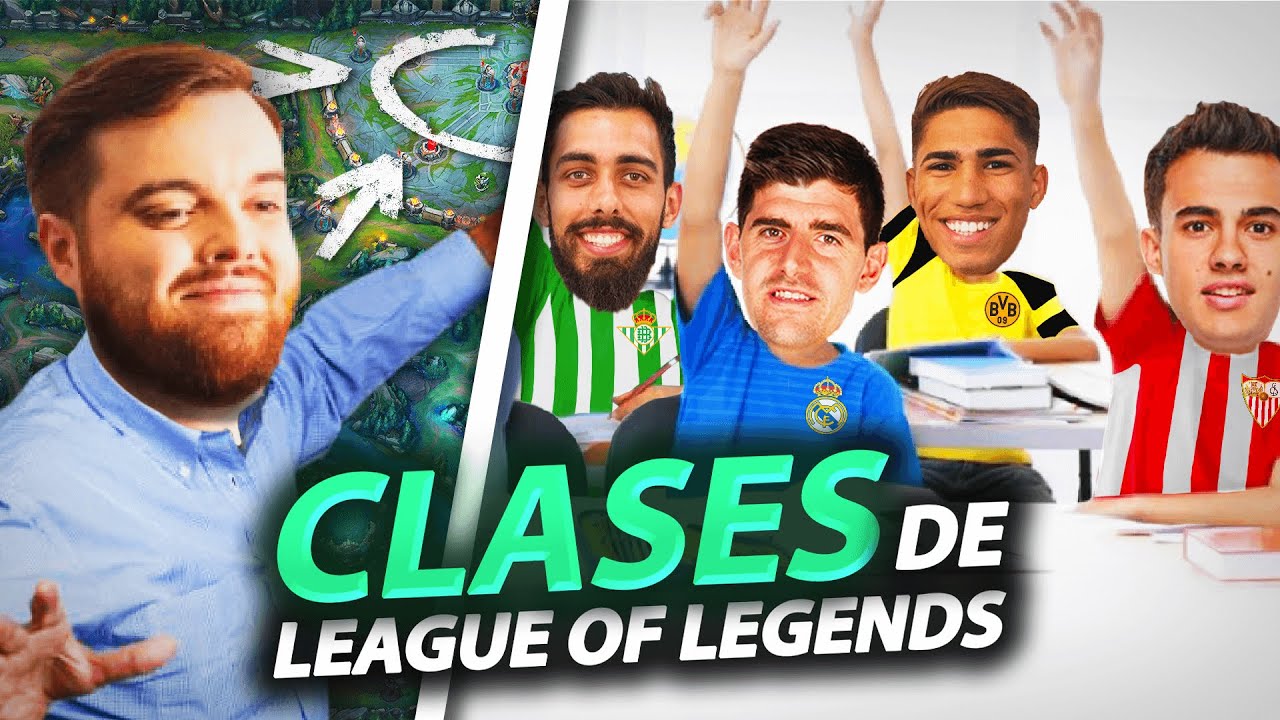 COURTOIS, REGUILÓN, HAKIMI Y BORJA IGLESIAS JUEGAN al LOL por PRIMERA VEZ